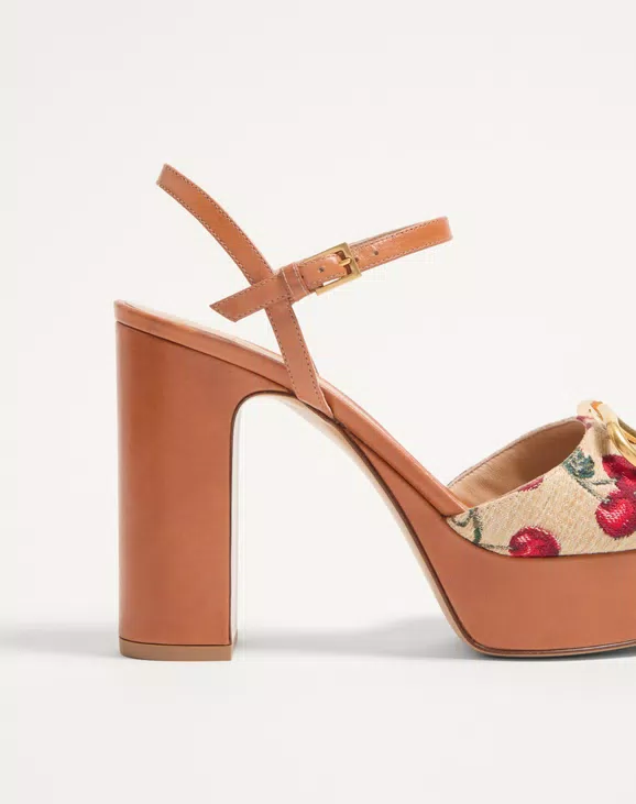 Valentino Vlogo Signature Cherryfic Platform Sandal 115Mm - Image 2